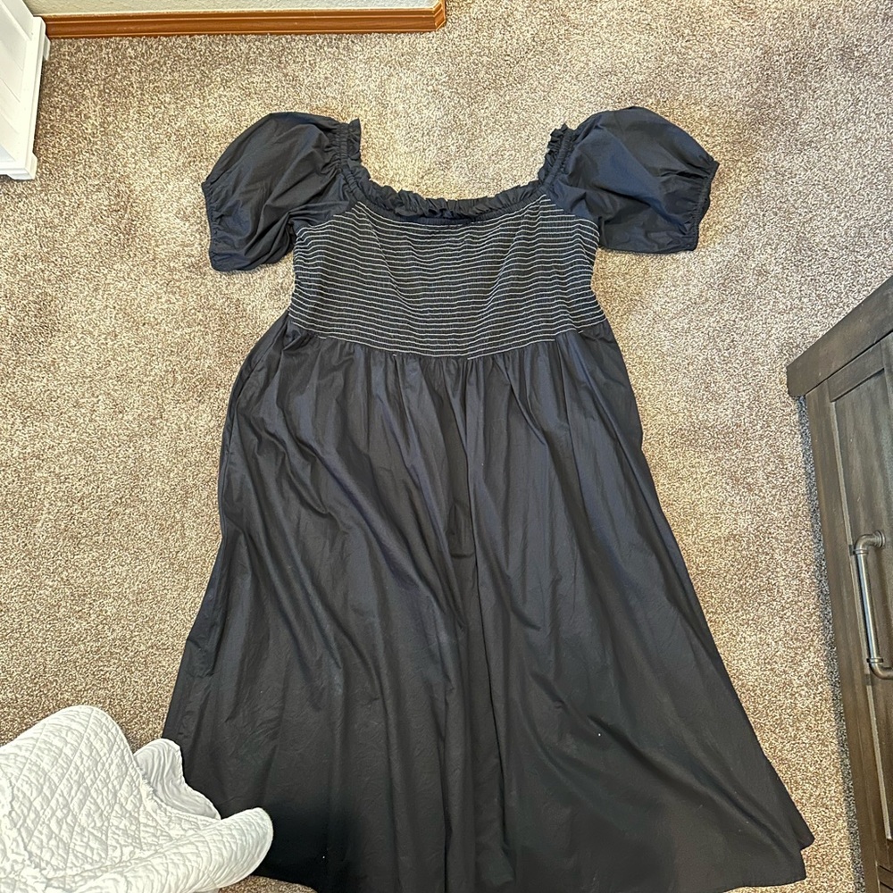 Black Puff Sleeve Dress